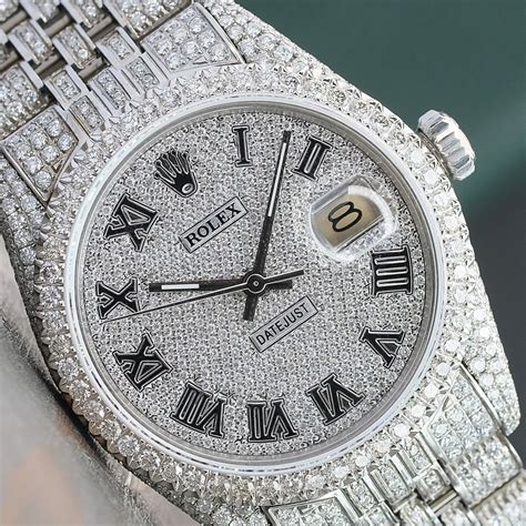 dhgate iced out rolex|Iced Out Rolex Diamond 36mm Datejust Bust Down Watch.